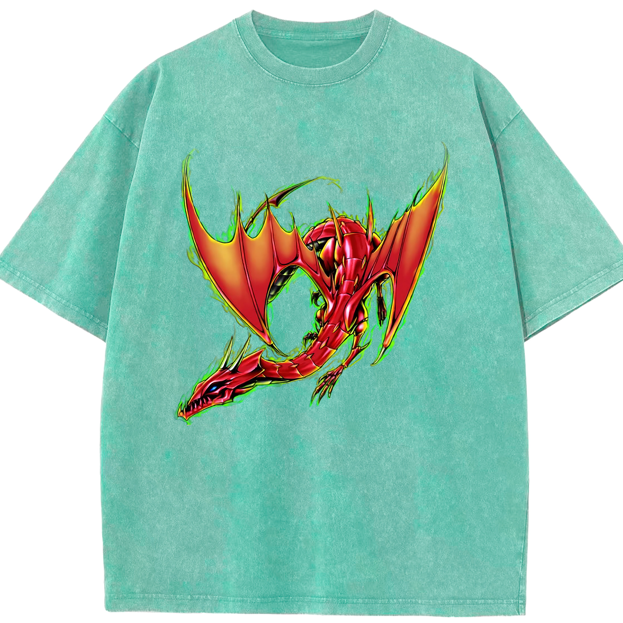 （画像用） 遊☆戯☆王 Yu-Gi-Oh! 綿100% ヴィンテージ風 半袖Tシャツ（フロントプリント）